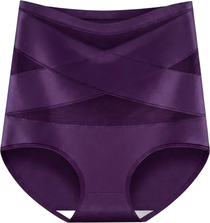 Crisscross Tummy Shaper in Plum